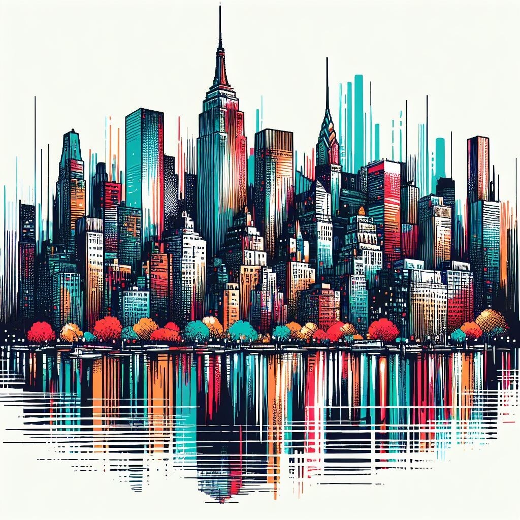 Digital image picture photo wallpaper SKYLINE NEW YORK 209
