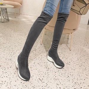 cleated over the knee boots