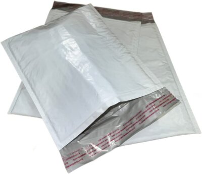 5-Pack EcoSwift #0 Poly Bubble Mailers 6x10 Inches - Padded Shipping Envelopes