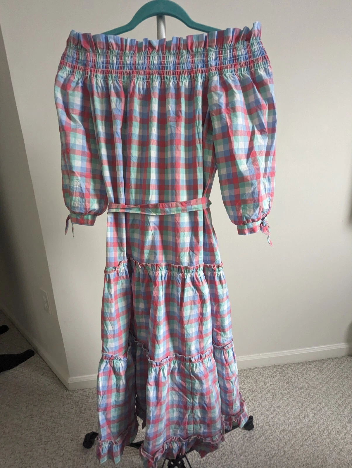 Abito a tracolla KATE SPADE Madras a quadri. Taglia: XS