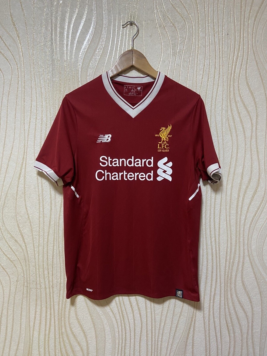 LIVERPOOL 2017 2018 HOME FOOTBALL SHIRT SOCCER JERSEY NEW BALANCE MT730005  sz S