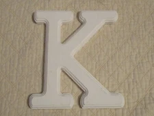 Painted Wooden Letter "K" for Decoration & DIY Projects