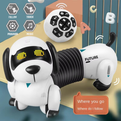 Ferngesteuerte Roboter Hund für Kinder Interaktiver & Folgen Robot Pet Spielzeug