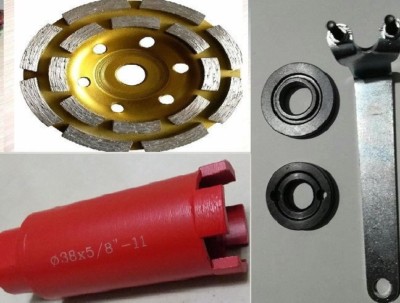 2'' diamond core drill bit & 10 PC granite stone concrete floor Grinding wheel