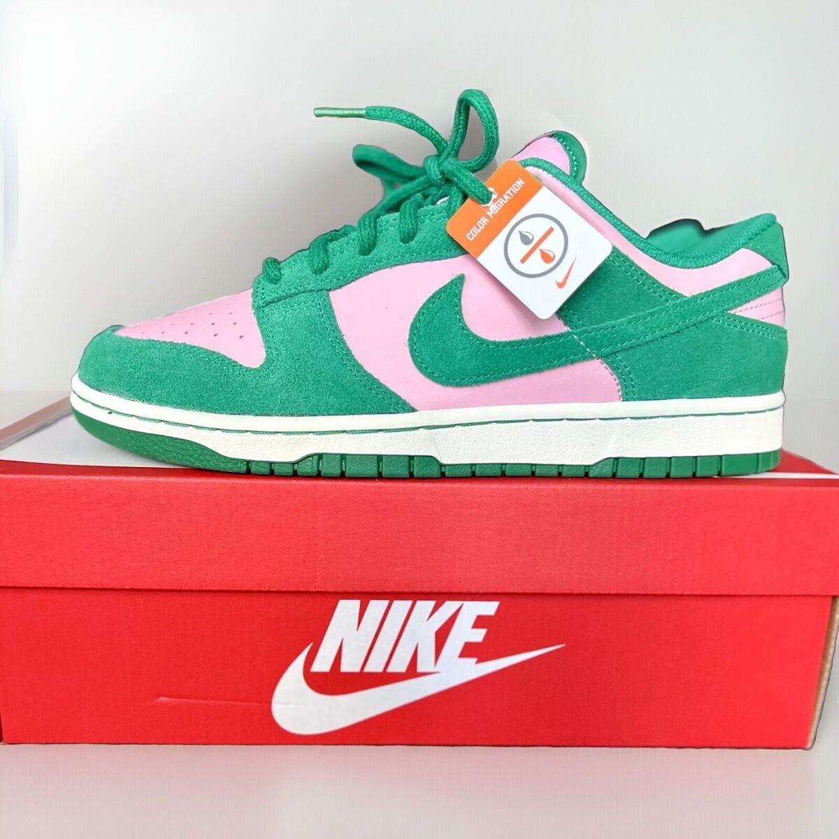 Nike Dunk Low SE “Watermelon” Pink Malachite FZ0549-600 Size Nike Dunk Low SE “Watermelon” Pink Malachite FZ0549-600 Size
