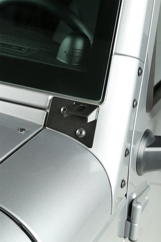Rugged Ridge 11027.04 Windshield Auxiliary Light Brackets Fits Wrangler (JK) - Picture 3 of 4