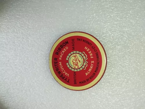 Bande Dattilografico Kolok England Pour Olivetti 13 MM Noir/Rouge Fixe Lire