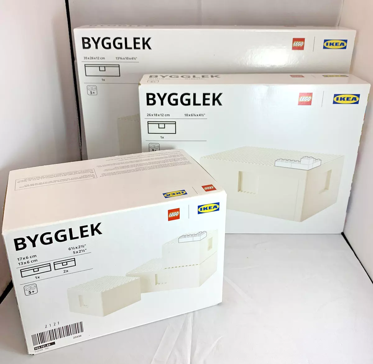 COMPLETE SET IKEA BYGGLEK LEGO box with lid
