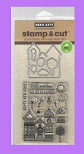 HERO ARTS HOUSE STAMP CUT SET - 14 CLEAR STAMPS 6 DIES - DC225