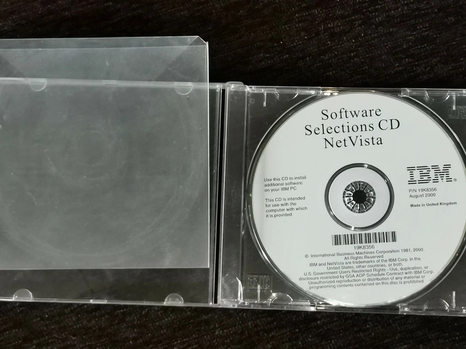 Software Selections CD Net Vista for IBM. P/N 19K8356 August 2000. - Image 2 of 4