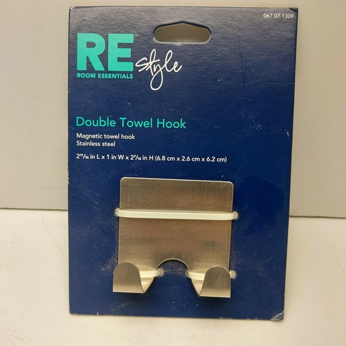 1pc Stainless Steel Self Adhesive Hooks Sticky Wall Door Hook Robe Tea Towel - 第 1/3 張圖片