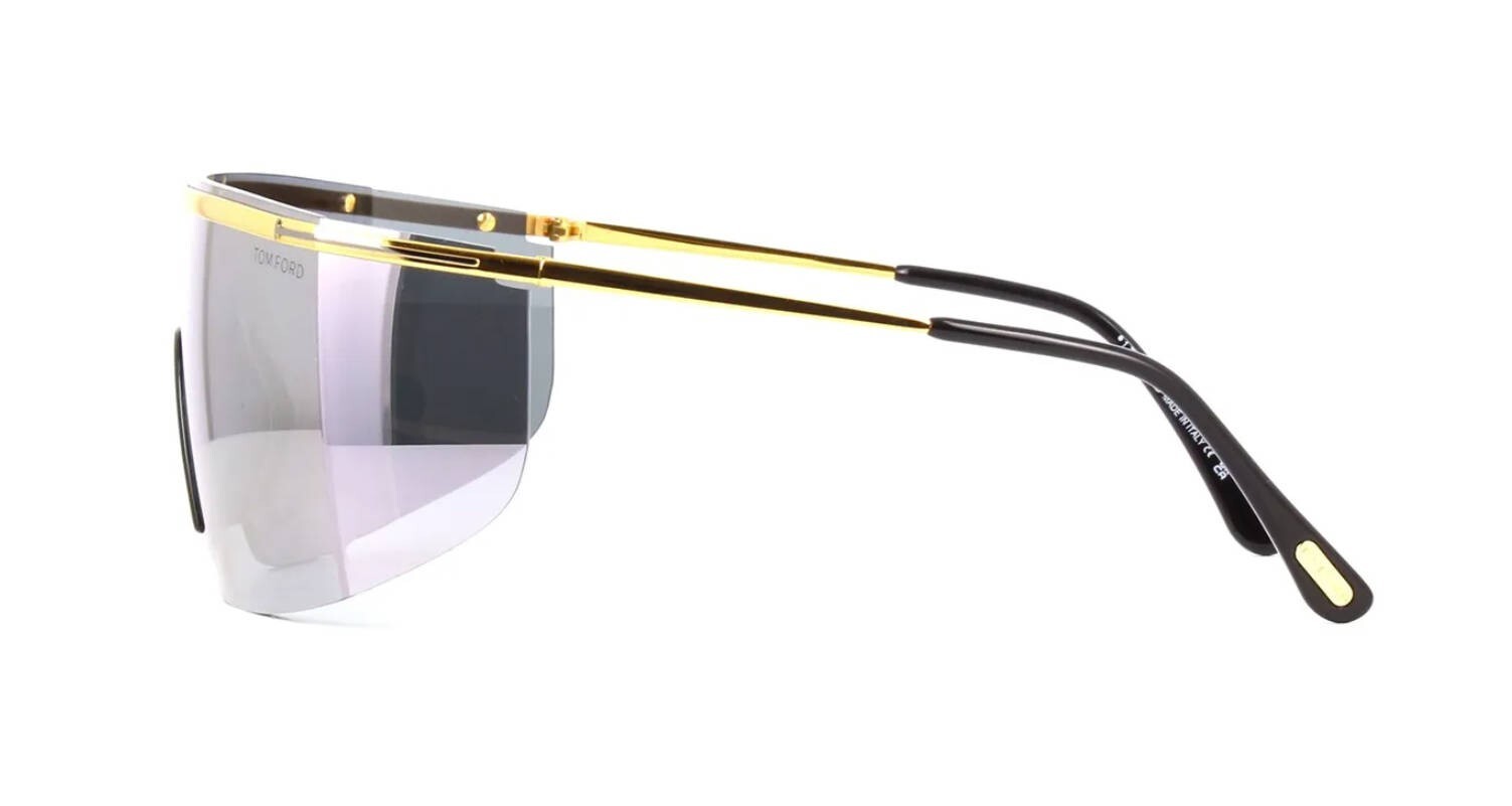 Tom Ford PAVLOS-02 FT 0980 Shiny Gold/Light Silver Grey Mirror (30C) Sunglasses image 3