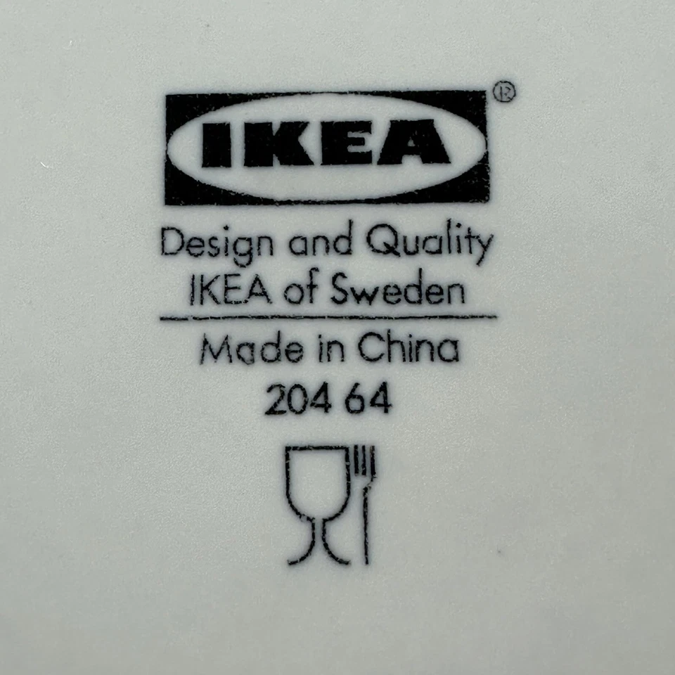 宜家白色轿跑车午餐/餐盘 204 64 批量 5 码 9 5/8 英寸 — 第 2/4 张图片