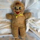 Vintage Rubber Face Plush Animal Doll Kitschy Fur Body — photo 1