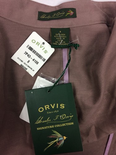 ORVIS Womens Size 8 Linen Button Down Blouse Brand New - Picture 6 of 6