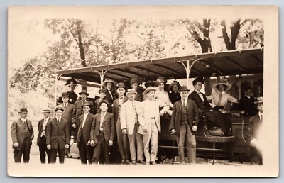 Excursion Automobile Denver Colorado Tours c1920 Real Photo RPPC
