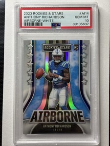 2023 Rookies & Stars - Airborne White /149 Anthony Richardson #AI-14 (RC) PSA 10