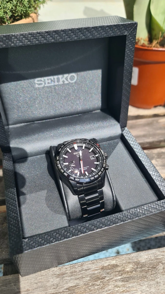 RARE Seiko Sportura GPS Solar World Time - SSF005J -8X22- Astron GPS Technology 