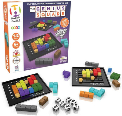 The Genius Square from the Happy Puzzle Company   Game of the Year Award Winner,