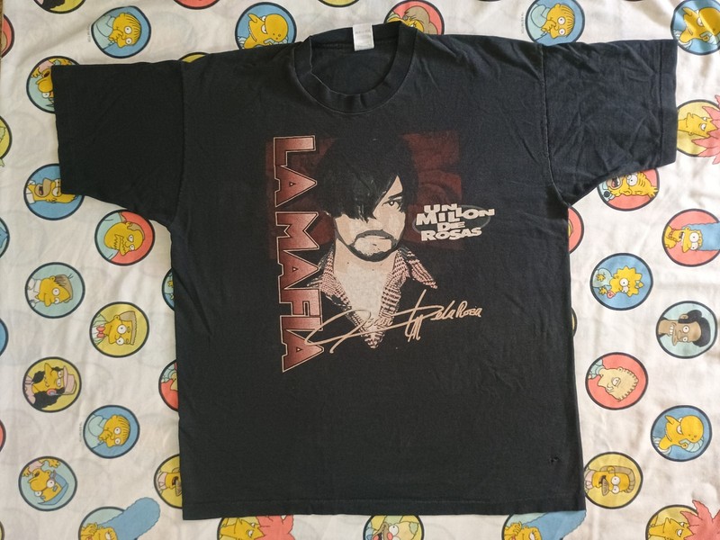 La Mafia Shirt XL Un Millon De Rosas Oscar De La Rosa Tejano Music Vintage Mazz