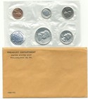 1960 Proof set Original Envelope 90% Silver Large Date Cent (Ogp) - 5 Coins