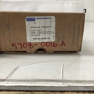 #ad #ad WIKA 213.53 4” Pressure Gauge 4quot; 0–100 PSI 1 4quot; NPT Lower Mount New 1 H 662 $34.99