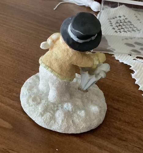 Russ Berrie Ice Sculptures Glad Hidings #21367 Snowman 2.5" Figurine - Imagen 3 de 3