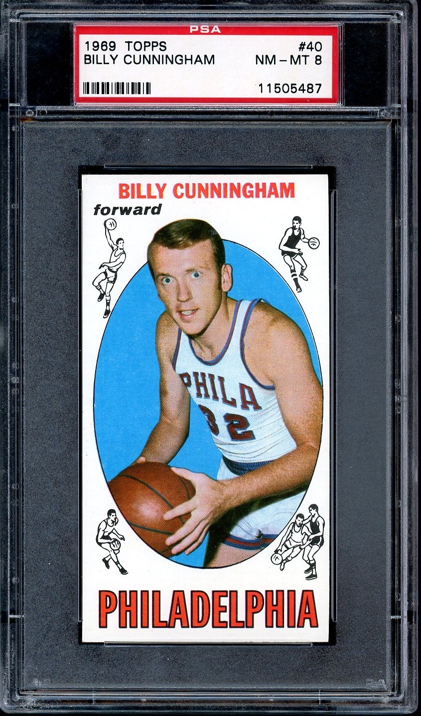1969-70 Topps #40 Billy Cunningham PSA 8