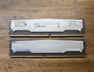 Crucial Ballistix Sport 16GB (2x8GB) PC4-19200 DDR4-2400Mhz BLS8G4D240FSA.16FARG