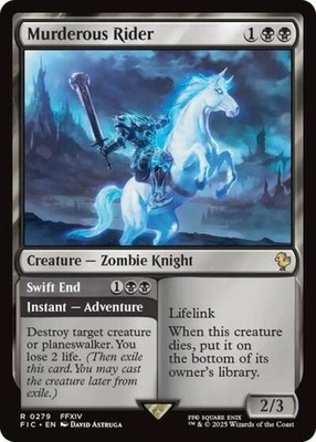 Murderous Rider (Surge Foil) -Foil Light Play MTG Commander: FINAL FANTASY