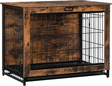 HOOBRO Dog Crate Decorative Dog Kennel for Small/Medium Dog Chew-Resistant