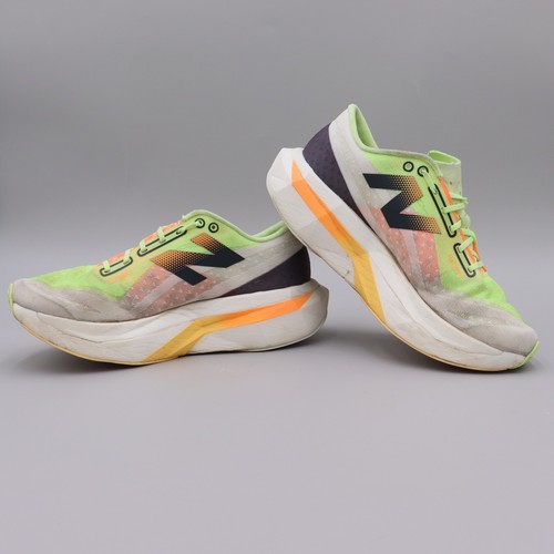 New Balance FuelCell Rebel v4 Womens Size 8 White Neon Running Lightweight Shoes - Picture 4 of 9
