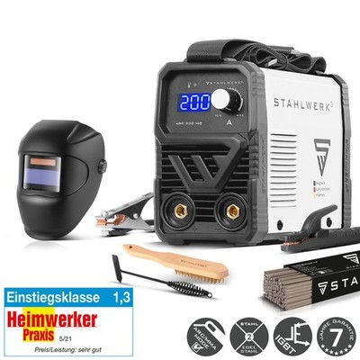 STAHLWERK Elektroden Schweißgerät ARC 200 MD IGBT   kompakt, MMA/E-Hand ohne Gas