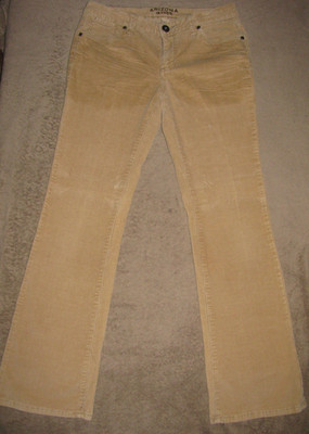 Arizona Jeanco Corduroy Jean Women's Size 7 Beige  BTM Stretch.  (J8)