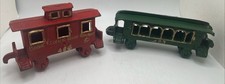Vintage Cast Iron Railroad Floor Train 403 And 404