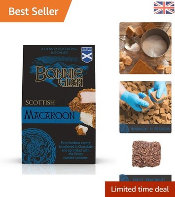 Artisanal 150g Handmade Scottish Coconut Chocolate Macaroons - Glutenfreier Leckerbissen