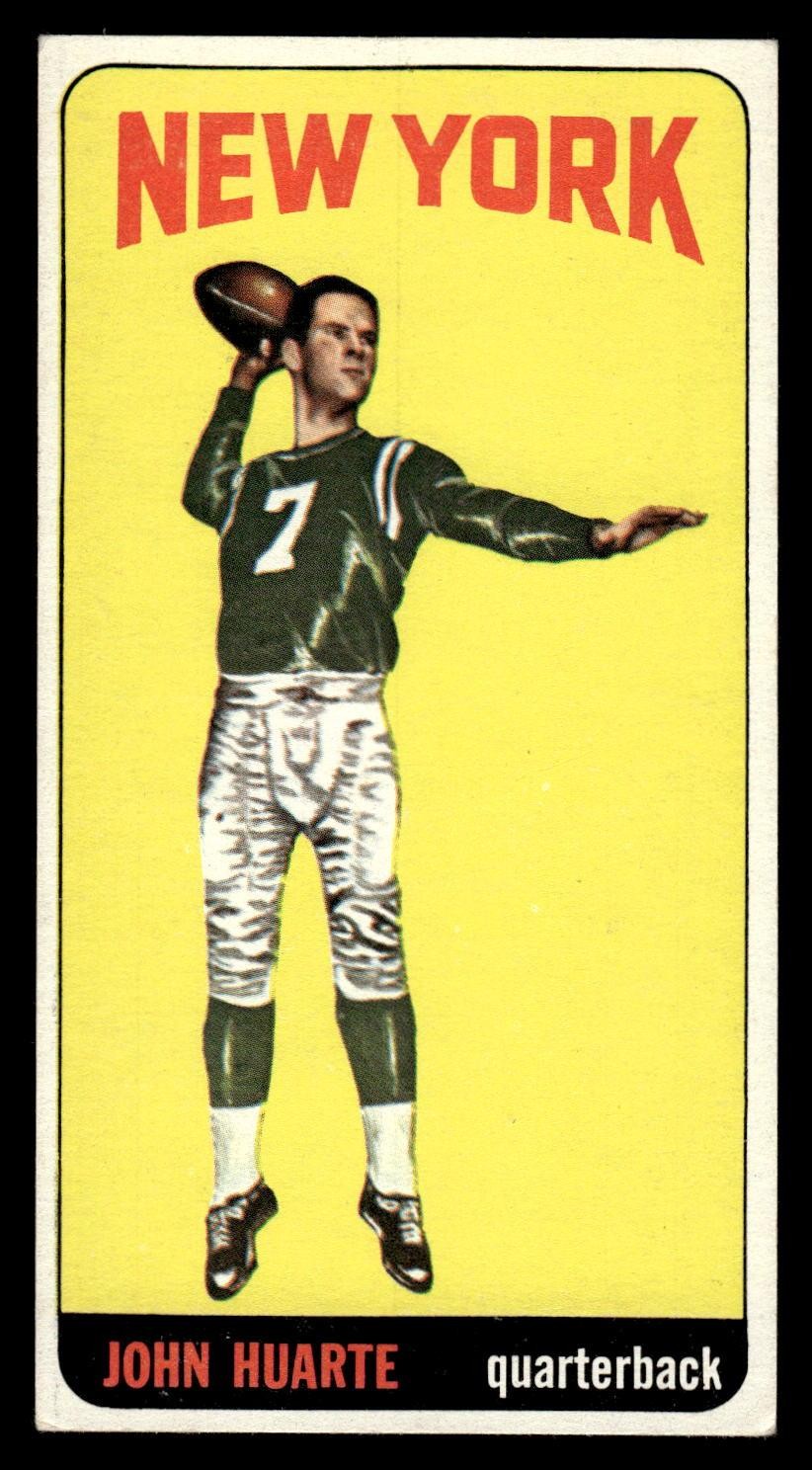 1965 TOPPS JOHN HUARTE 117 VG RC SP SET BREAK FOOTBALL NEW YORK JETS