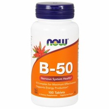Vitamin B-50 100 Tabs by Now Foods