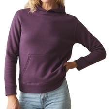 American Giant USA Made Hoodie Unisex XS Purple Fleece Kangaroo Pocket