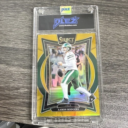 2024 Panini Select Concourse Aaron Rodgers #40 Gold Prizm /10