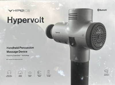 Hyperice Hypervolt Percussion Massage Gun w/ Bluetooth, Handheld, Gray/Black