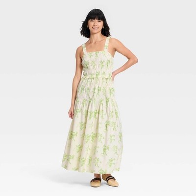 cotton vacation dresses Hibiscus Dress Size:IT 42 icon_AUS Made Measurements taken from size SHEIN Khaki Color Block
