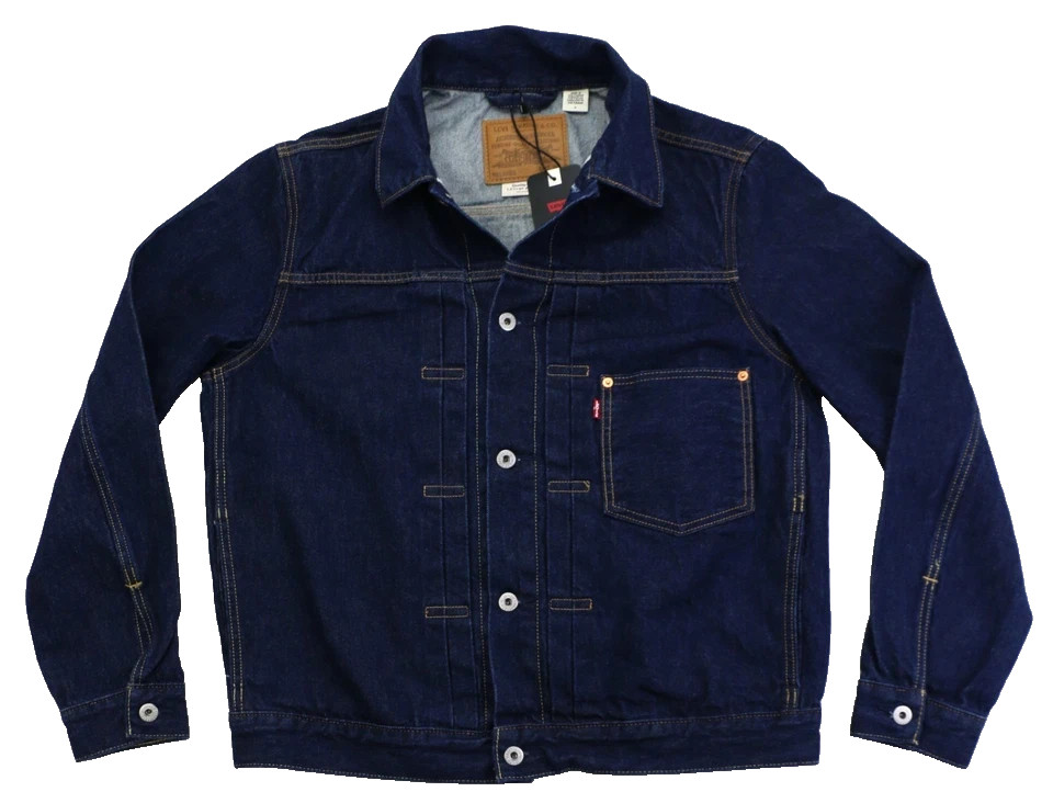 Levi's Type 1 Denim Jacket Selvedge Trucker 100% Cotton Men's Size M One Premium