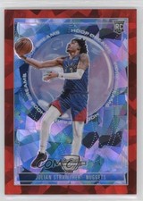 2023 Contenders Optic Hoop Dreams Red Cracked Ice Prizm Julian Strawther 1e8u