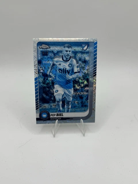 2025 Topps MLS Chrome Pep Biel Frozenfractor Charlotte FC -4/0 #117