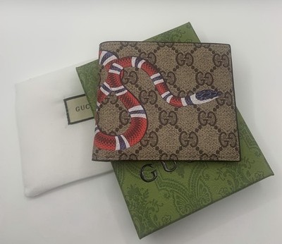 Gucci Supreme Men s Bi-Fold Wallet, Limited Edition