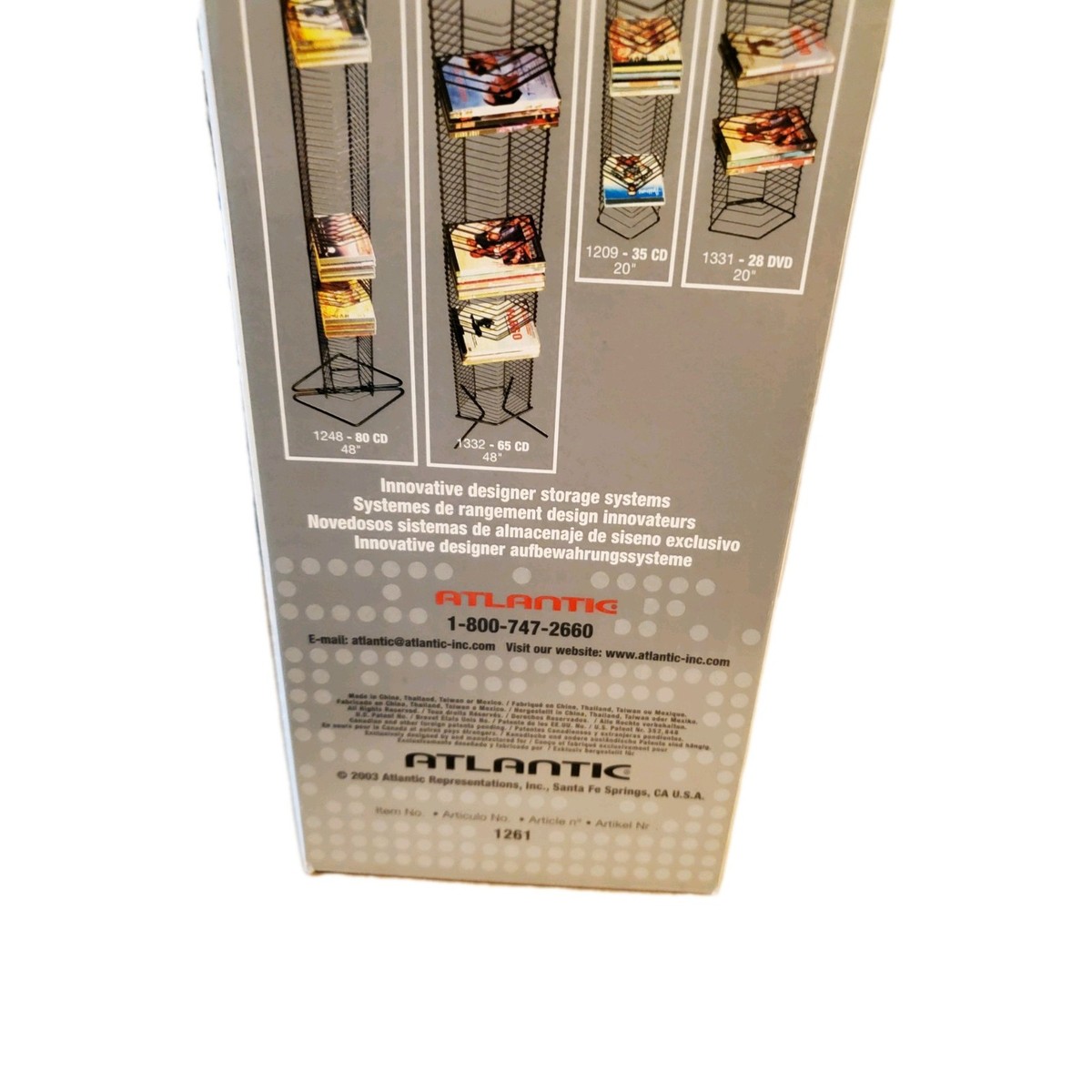 【中古】「非常に良い」［CD］Jewelry Box Vintage 90s (1998) Atlantic 24 CD Tower Organizer Heavy Gauge