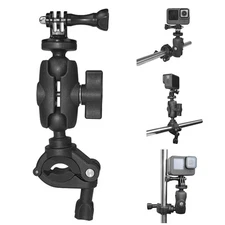 6CM 360° Rotation 1/4" Screw Motorcycle Bike Handlebar Mount Clamp for GoPro DJI