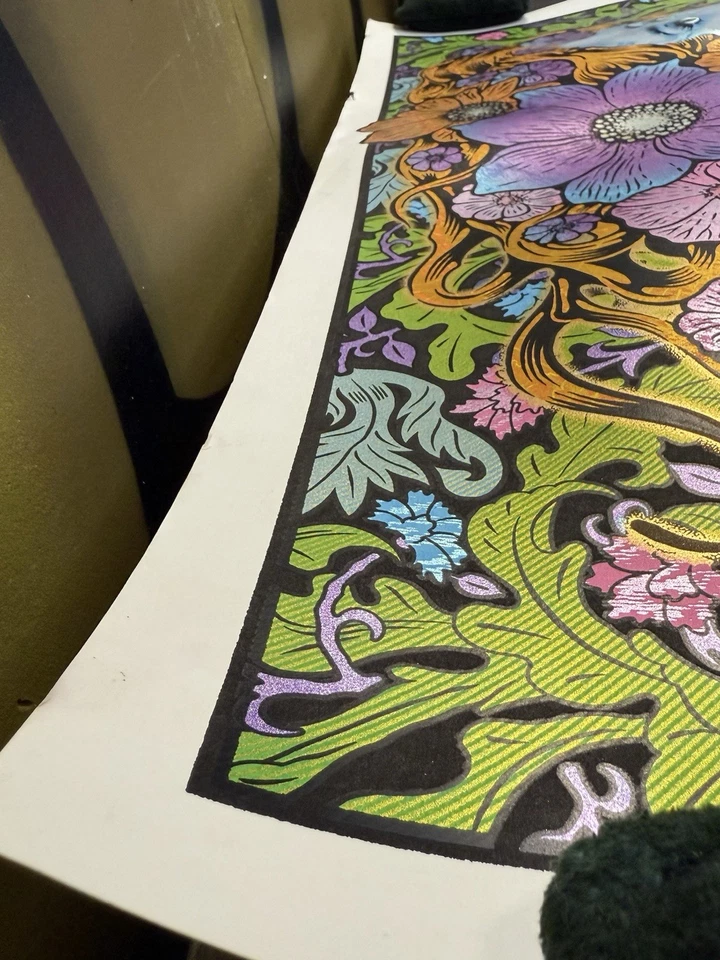 Chuck Sperry “Pythia” #50/250 – Serigrafía firmada en papel de aluminio de 7 colores  Foto 3 de 4