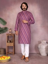 Men s Kurta Set Pakistani Pyjama Indian Sherwani Style Suit for Wedding Party